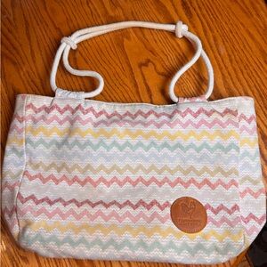 Multicolor Chevron Tote Bag